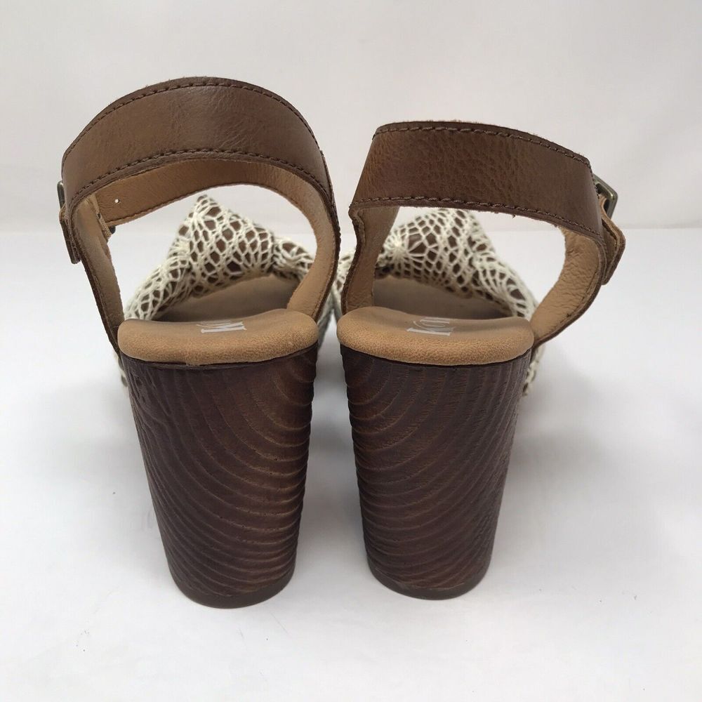 Kork Ease Natalia Women’s Slingback Sandals Platform Block Heel Crochet Size 8M - Picture 6 of 10